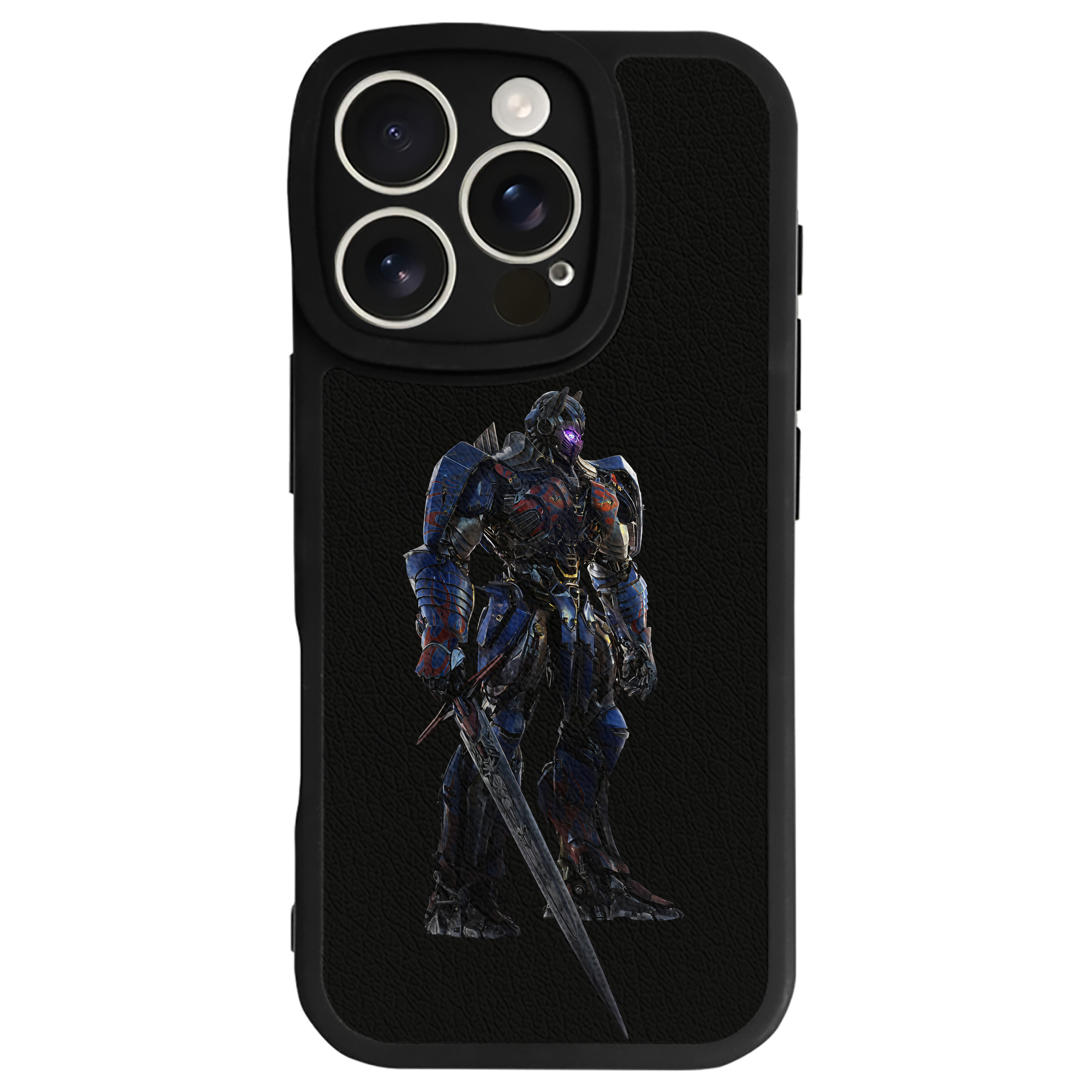 （画像用） Transformers トランスフォーマー 【iPhone 16シリーズ対応】シリコンスマホケース（レザー調） 材質：シリコン
